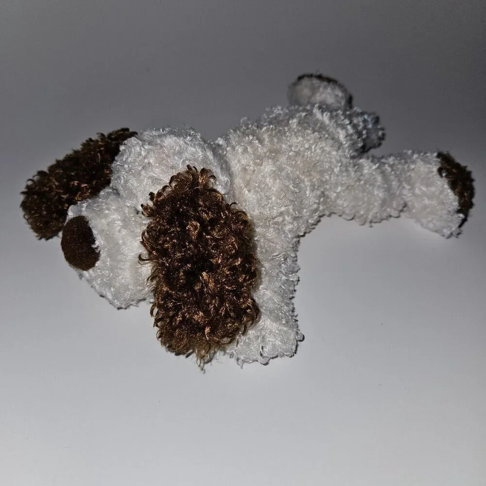 TY Beanie Babies Puppy Dog Plush Lot Brown Tan Fetch Spuds Herder Sheepdog Gray